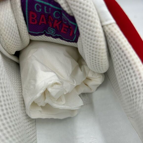 Men’s Gucci demetra leather basket sneakers size 13 made in Italy - Picture 9 of 9